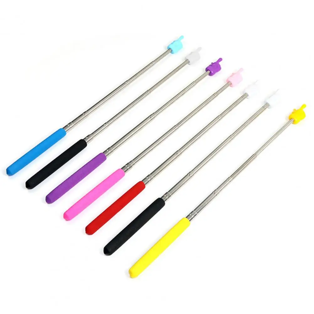 4Pcs Convenient Hand Pointers  Finger Shape Long Service Life Pointing Sticks  Mini Retractable Classroom Pointers