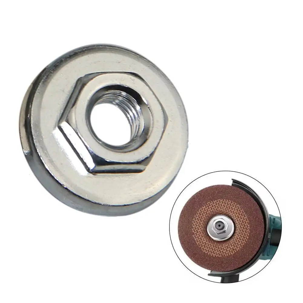 1pc Replacement Angle Grinder Stainless Steel Hexagon Nut Pressure Plate 17mm Opposite For 100 Type Angle Grinder A6W5