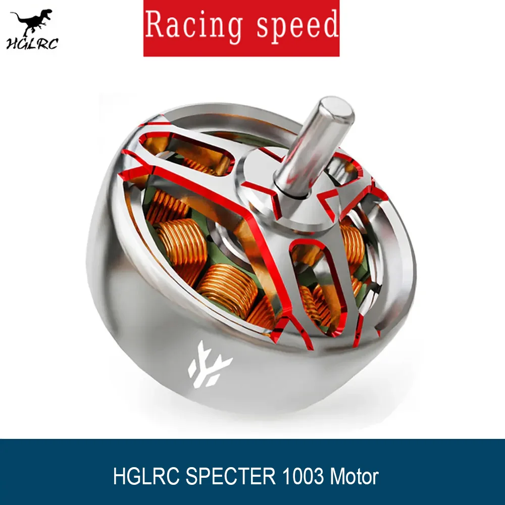 

HGLRC SPECTER 1003 10000KV 1-2S Brushless Motor Compatible 1.6-2inch Propeller for FPV 75mm Tinywhoop Toothpick Drone RC Tools