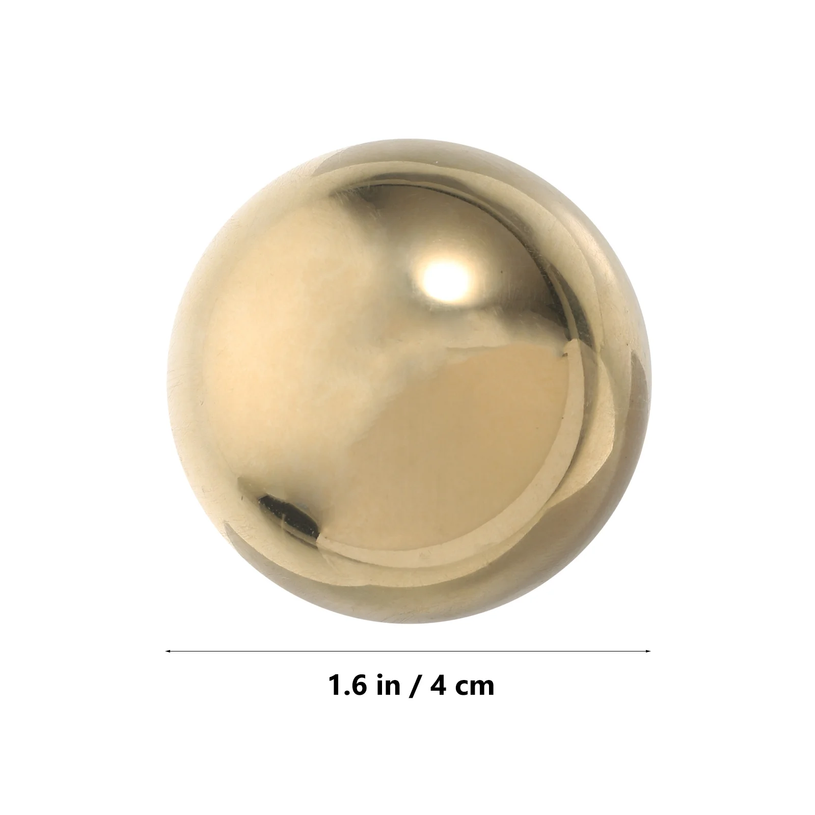 2 قطعة كرات اليد النحاسية 40 مللي متر مرآة إنهاء المجالات الزخرفية للمنزل الصالة الرياضية الذهب اللون اليد ممارسة الكرة #6