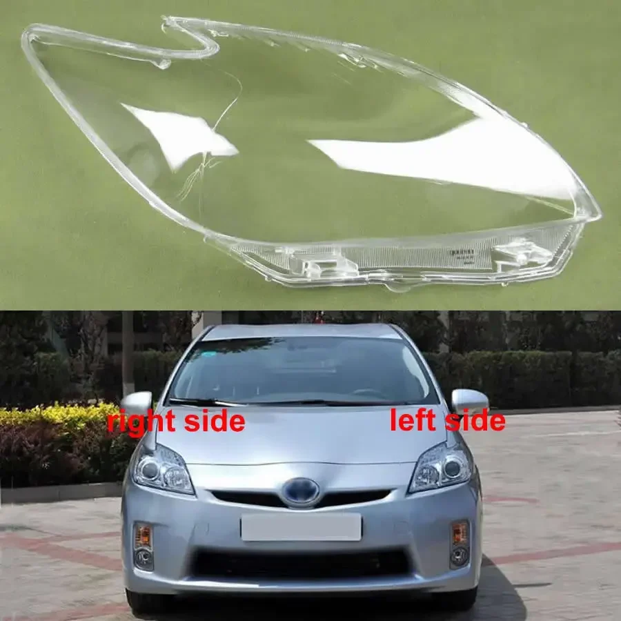 

For Toyota Prius 2010 2011 2012 Car Accessories Headlight Lens Cover Transparent Lampshade Headlamp Shell Plexiglass