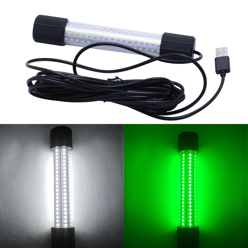 Luz LED subacuática USB para pesca nocturna – Portátil atraer peces - imagen 3