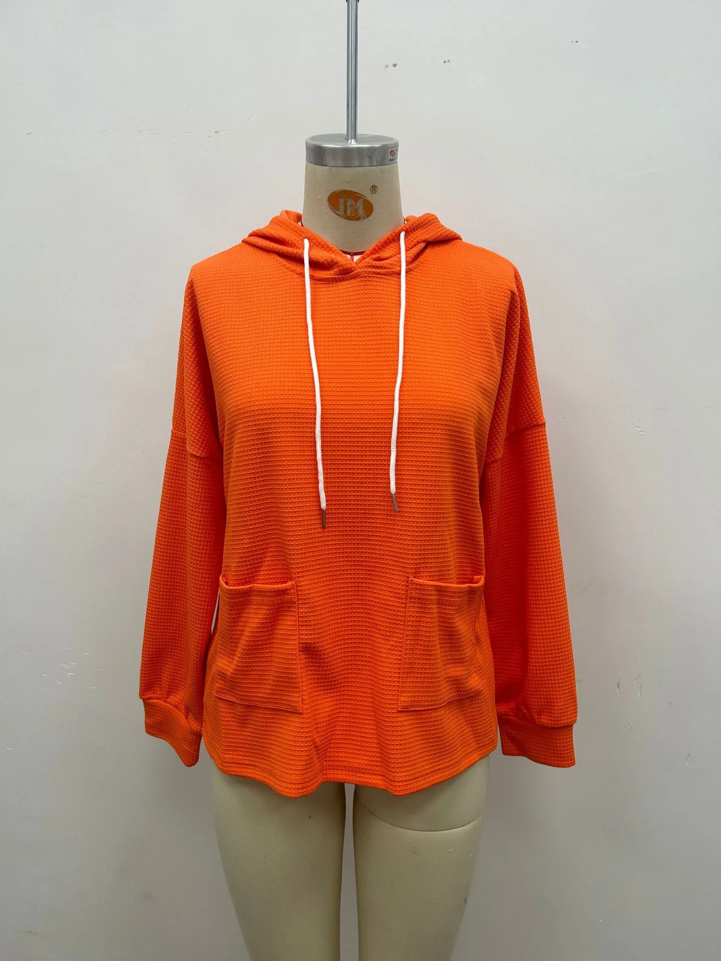 Casual Long Sleeve Sweatshirt Loose Fit with Pullover Irregular Hooded Hoodie Standard Length Women Sweatshirts