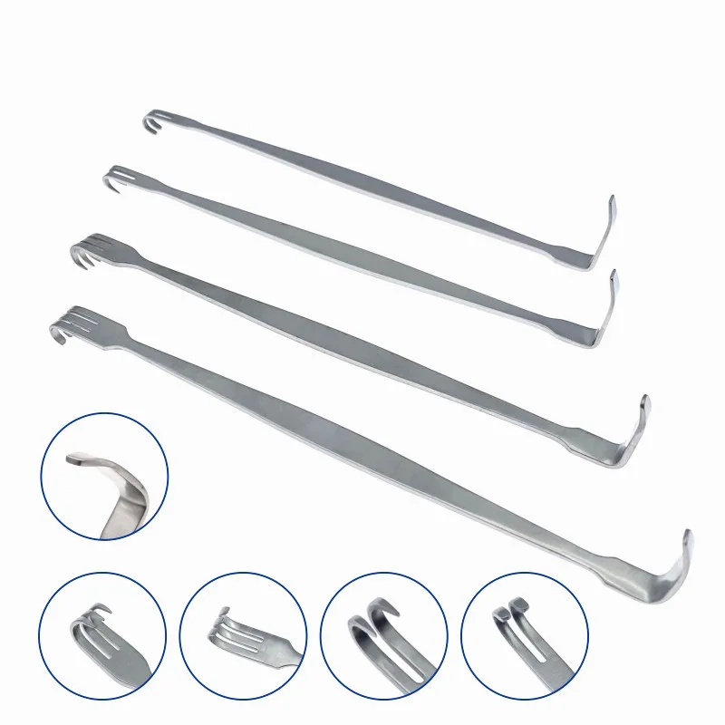 Small Animals Retractors Pull Hook Skin Retractor Lacrimal bag retractor stainless steel Veterinary Surgical Instruments