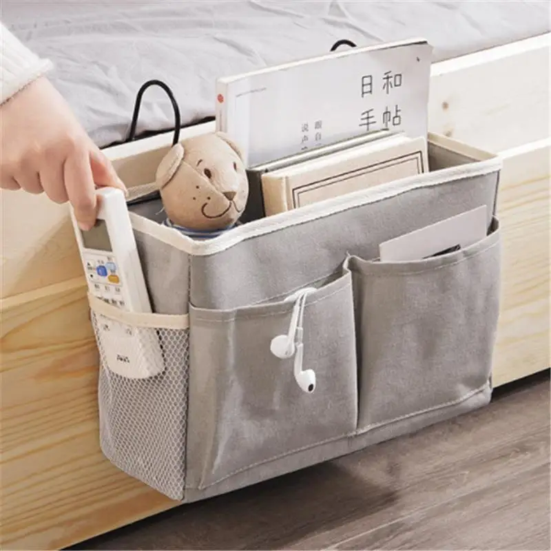 Bedside Storage Hanging Bag Bed Table Shelf Basket Rack Organizer Hanging Hanger Bedroom Bag Dormitory Bedside Storage Pouch