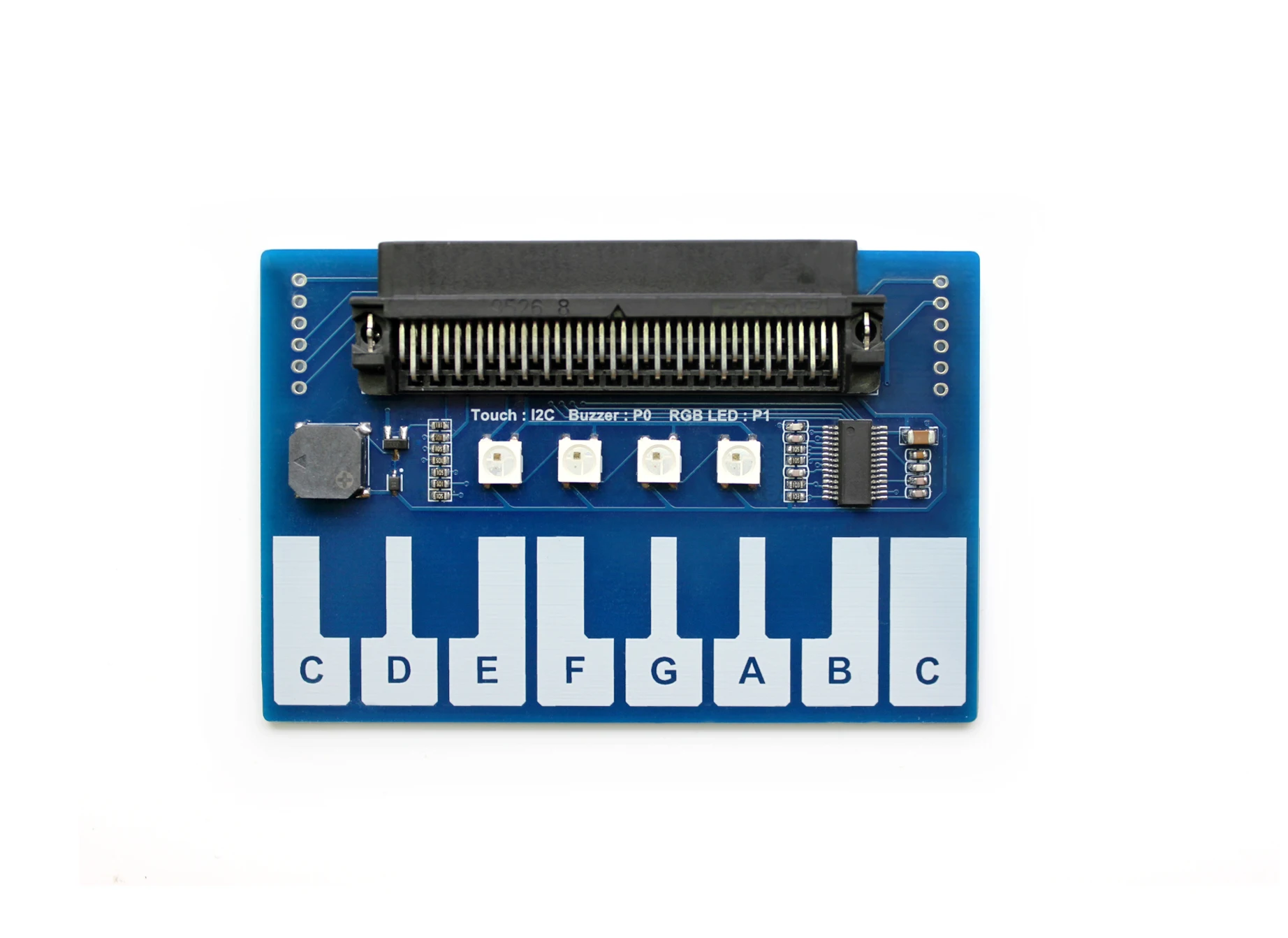 Waveshare Mini module de piano pour touches tactiles Micro Bit pour jouer de la musique avec 4 LED RVB
