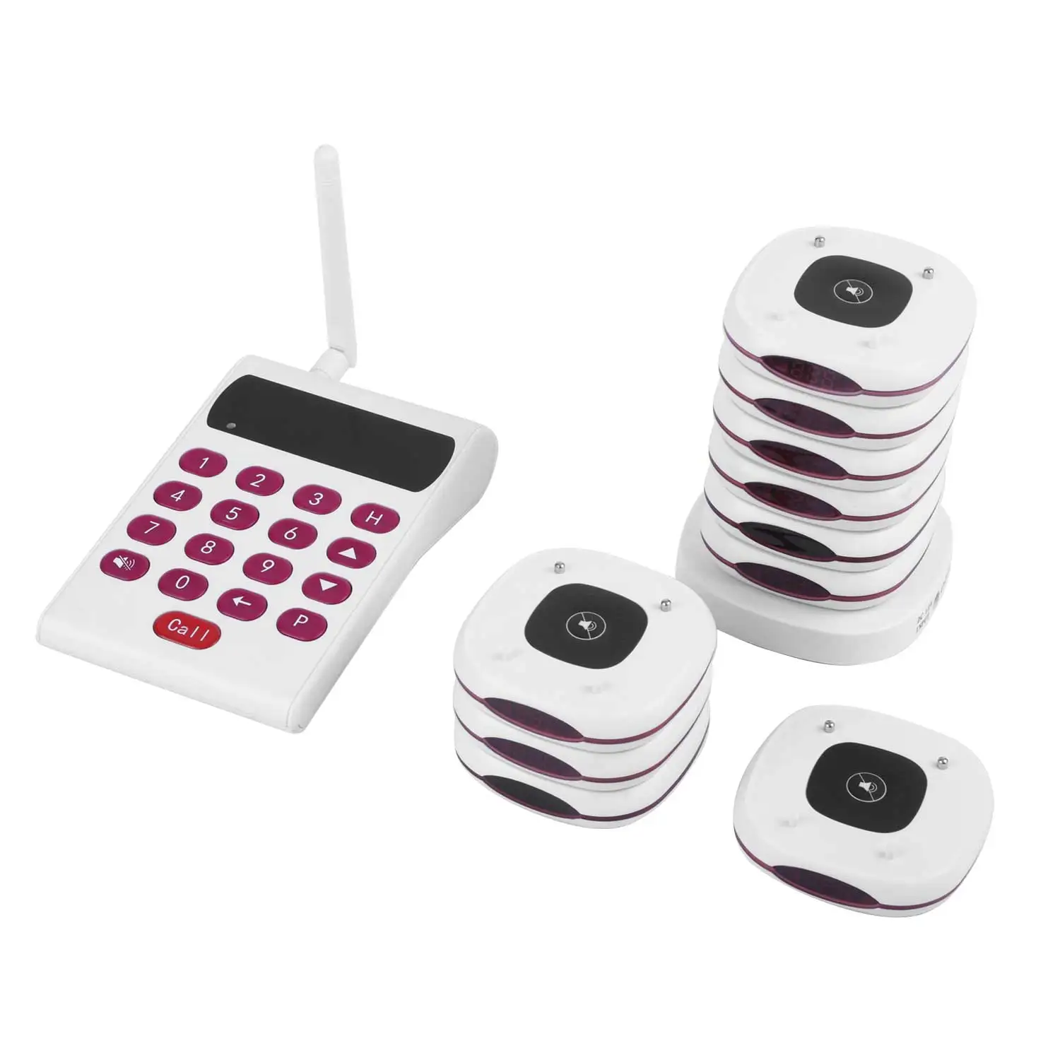 long distance wireless paging system customer waiter buzzer service waterproof calling system