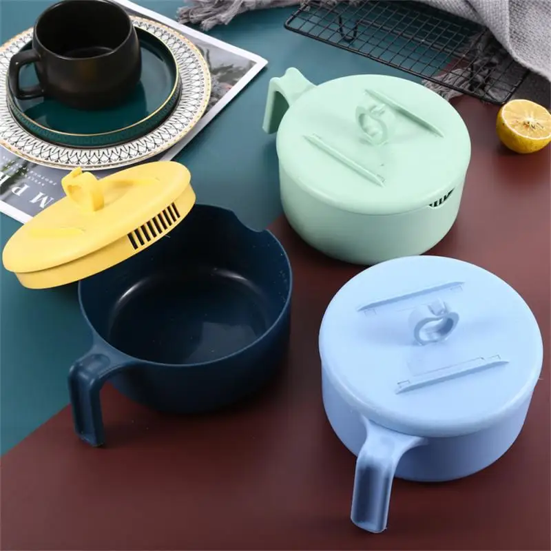 Seal 304 Stainless Steel Portable Lunch Box Instant Noodle Bowl Single Person Wheat Straw Soaked Noodles Bowl Paomian Bowl