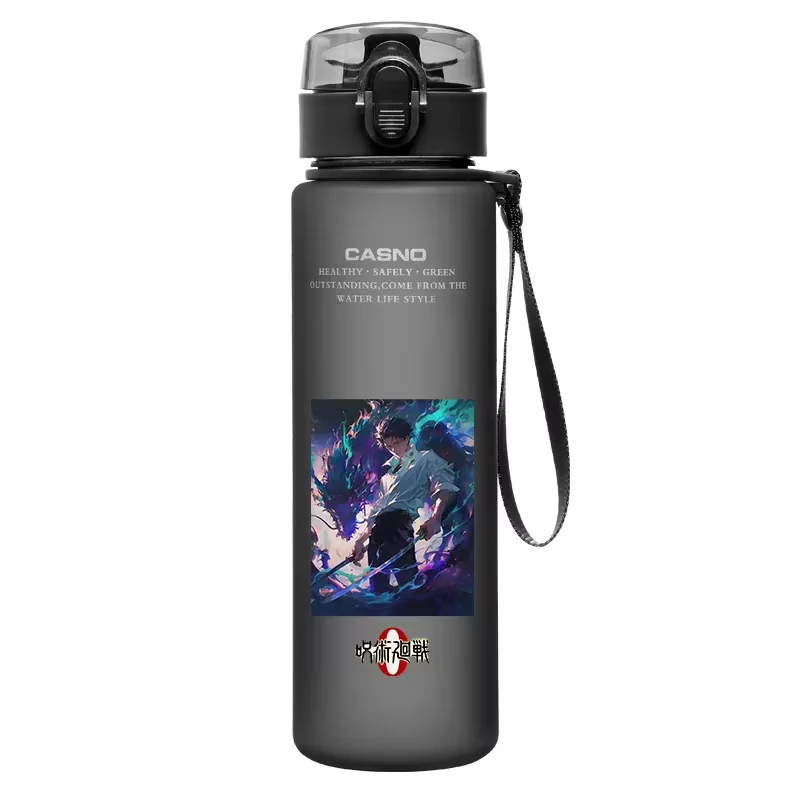 Jujutsu Kaisen Large Capacity Satoru Gojo Itadori Yuji Anime 560ML Water Cup Portable Plastic Outdoor Water Bottle for Fan Gift