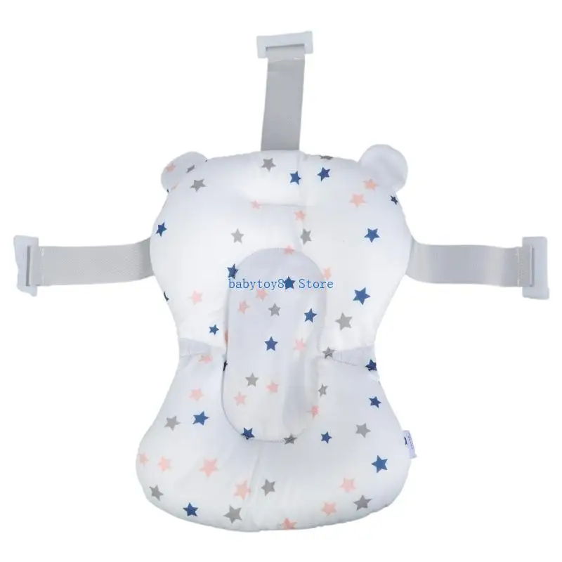 

Y4UD Gentle Bathing Bed Baby Bath Cushions Newborn Bath Mat Pillow Shower Bathtub