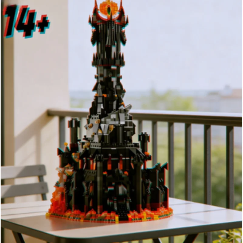 Model Kit Ikaruga - Neues Heißes 5471-teiliges Set Schwarzer Turm
