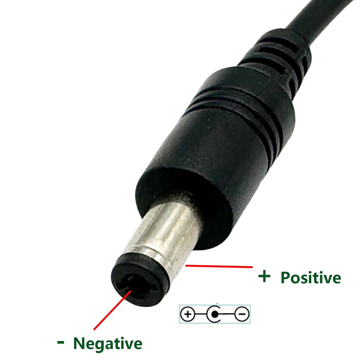 2 Stück Umkehrpolaritäts-Stromumwandlungskabel DC 5,5mm X 2,1mm für Tastatur, Gitarre, Klavier und Effektpedale – Detail 4