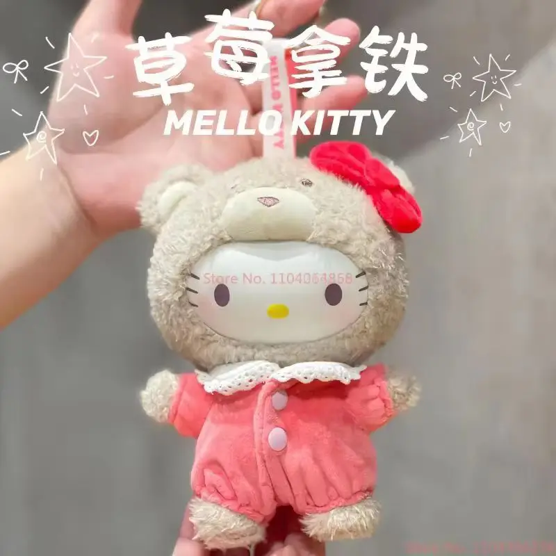 Vendita calda Sanrio Christmas Family Latte Baby Series Bambole in vinile Ciondolo Simpatici ornamenti alla moda Bambola Giocattoli per bambini Replica Regalo di compleanno