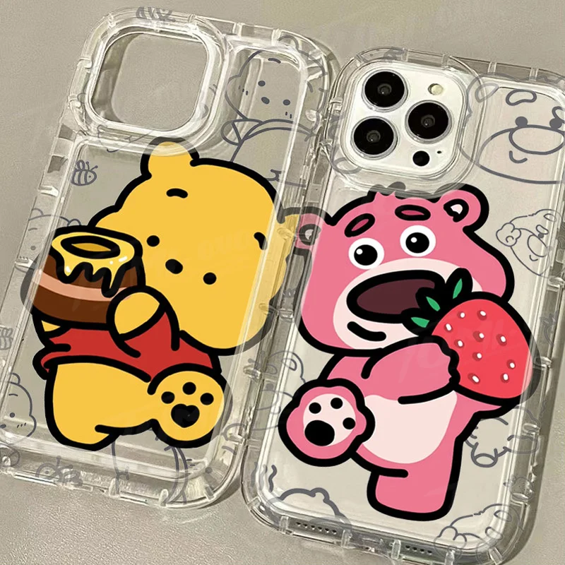 Disney Winnie The Pooh Lotso Case for Xiaomi 13T 12T 14 13 12 12X 12S 11 Lite 10 11i POCO X6 Pro X3 NFC X4 GT X5 F3 F4 F5 Cover