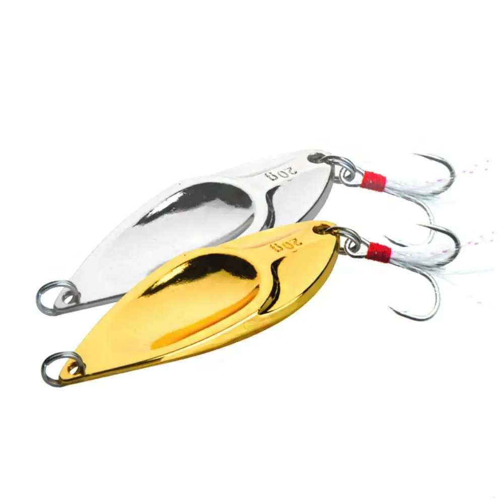 New Metal Fishing Lures Gold Silver 5g 7.5g 10g 15g 20g Artificial Bait Trout Pike