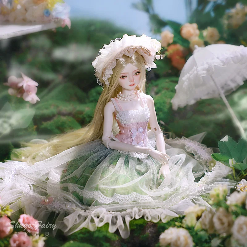 

Belinda B 1/4 BJD Doll Full Set - Impressionist Monet Oil Painting Girl Pastoral Style Shugafairy Collectible Figure