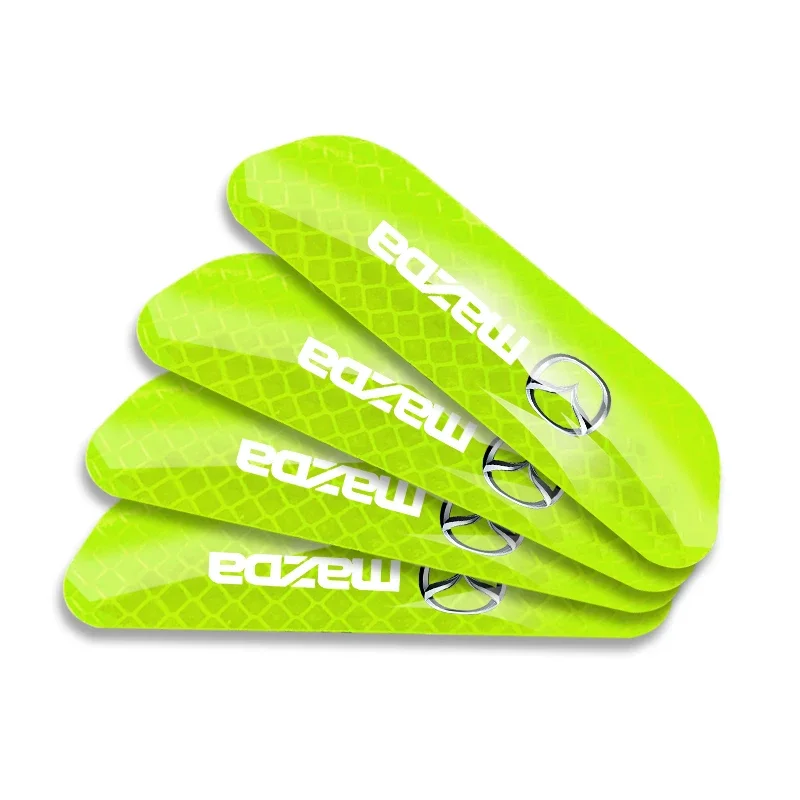 4 قطعة باب السيارة شرائط عاكسة الأمن تحذير ملصقات لمازدا 2 3 4 5 6 7 8 323 626 CX-3 5 8 9 MX-5 30 RX-8 Atenza MS GJI