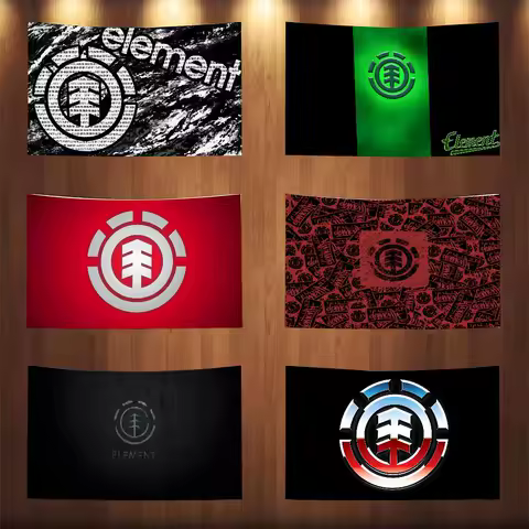 Element Skateboard Logo Flag Banner Tapestry Outdoor Decors Garage Decoration Funny Flags For Bedrooms Flaga
