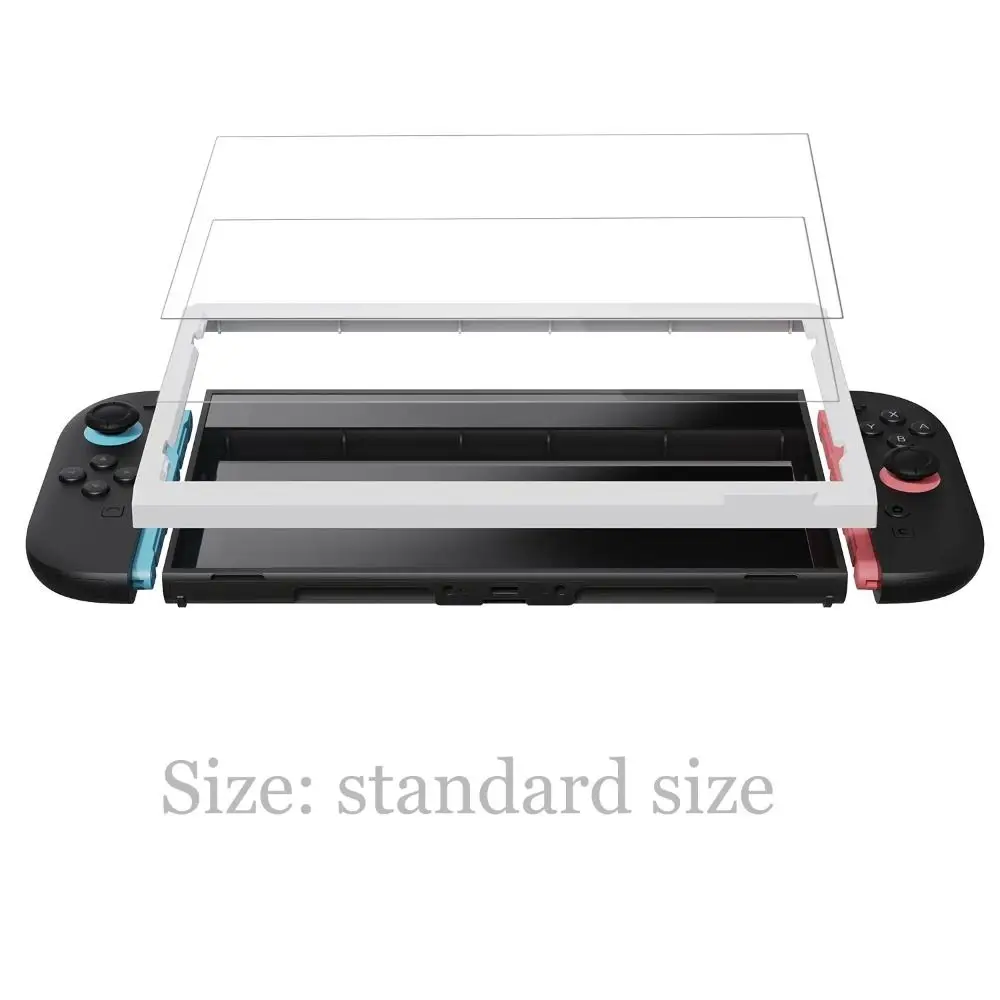 2pack Anti-Fingerprint Screen Protector with EZ-Align Frame HD Tempered Glass Ultra Thin Anti-Scratch for Nintendo Switch 2