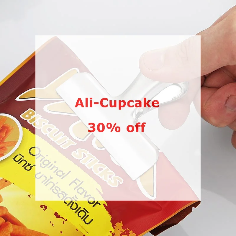 2Pcs Stainless Steel Sealing Clip Dust-proof Binder Clip Leak-Proof Snack Sealing Food Sealer Clip For Home Kitchen