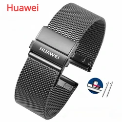 Huawei-Correa de acero milanesa Original, pulsera Universal de alta calidad para Huawei GT3, GT2, GT4, 46mm, GT 2Pro, 20mm, 22mm