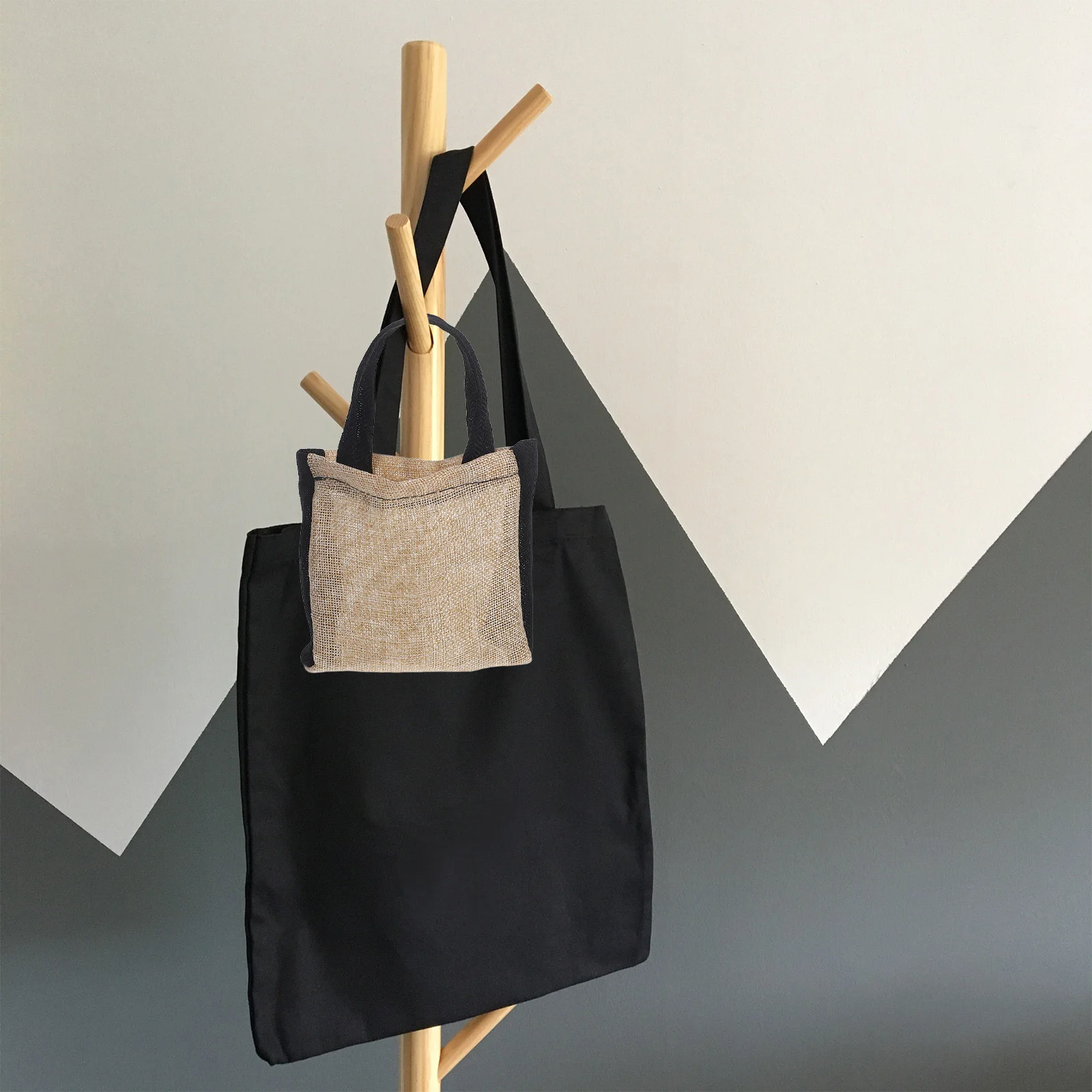 

2Pcs Jewelry Storage Bags Vintage Color Block Multi Functional Travel Organizer for Necklaces Bracelets Accessories Stylish