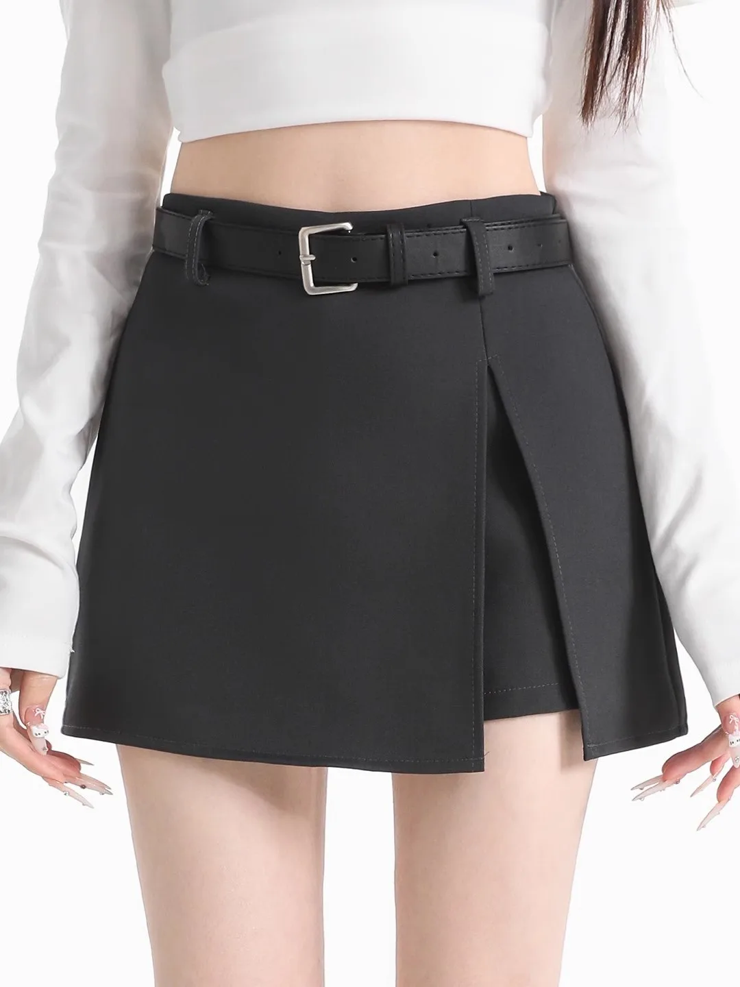 

Женская юбка-шорты A-силуэта с высокой талией, утягивающая, с защитой от просвечивания, весна-лето 2026, новая коллекция