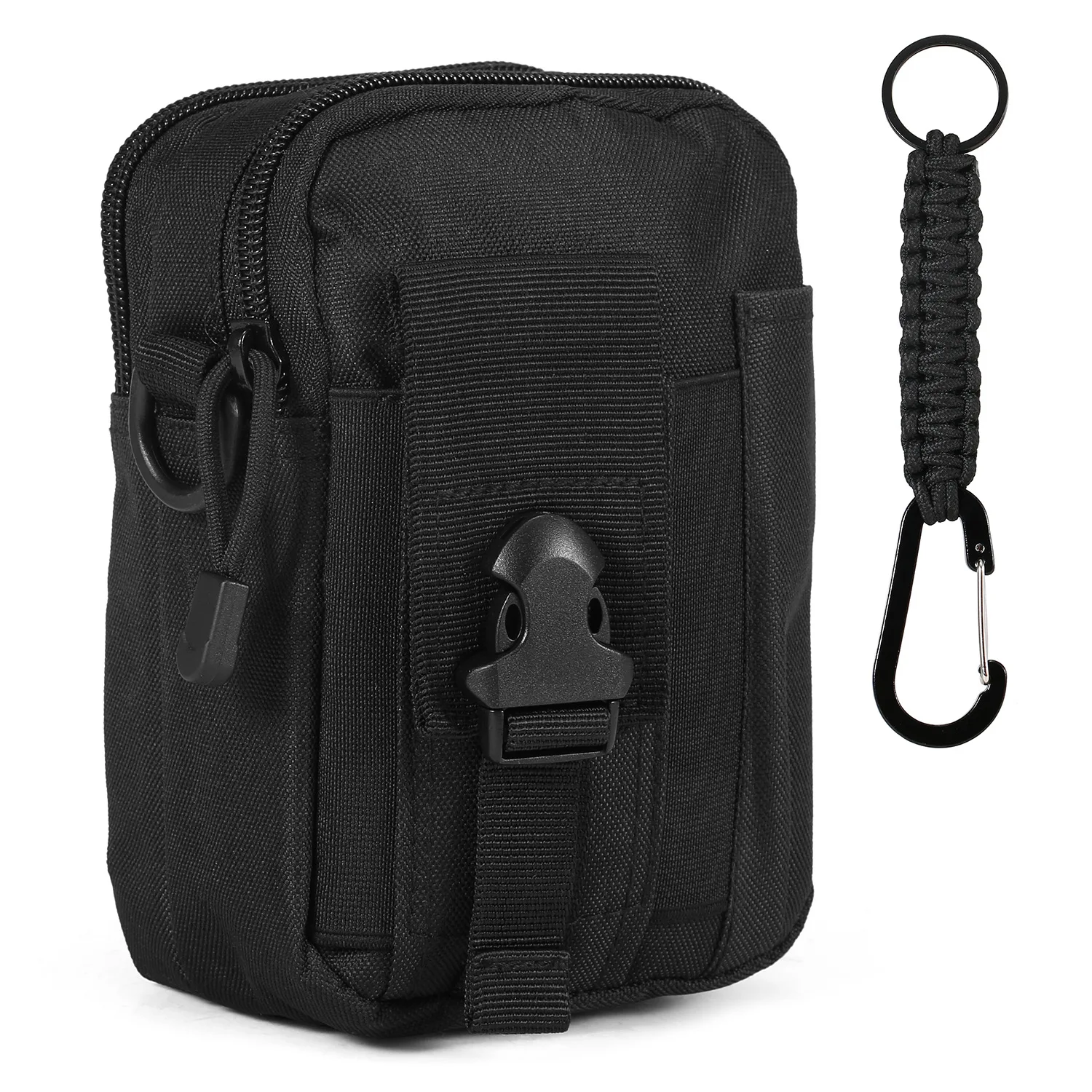 Riñonera para exteriores para hombre, bolsa deportiva impermeable, cinturón Molle de nailon para teléfono móvil, herramientas de viaje