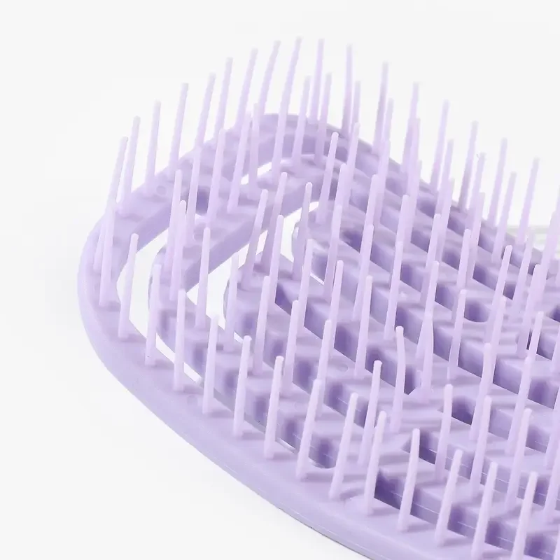 Sikat Rambut Portabel Sikat Rambut Kurva Pijat Kulit Kepala: Sikat Rambut Kepala Berongga