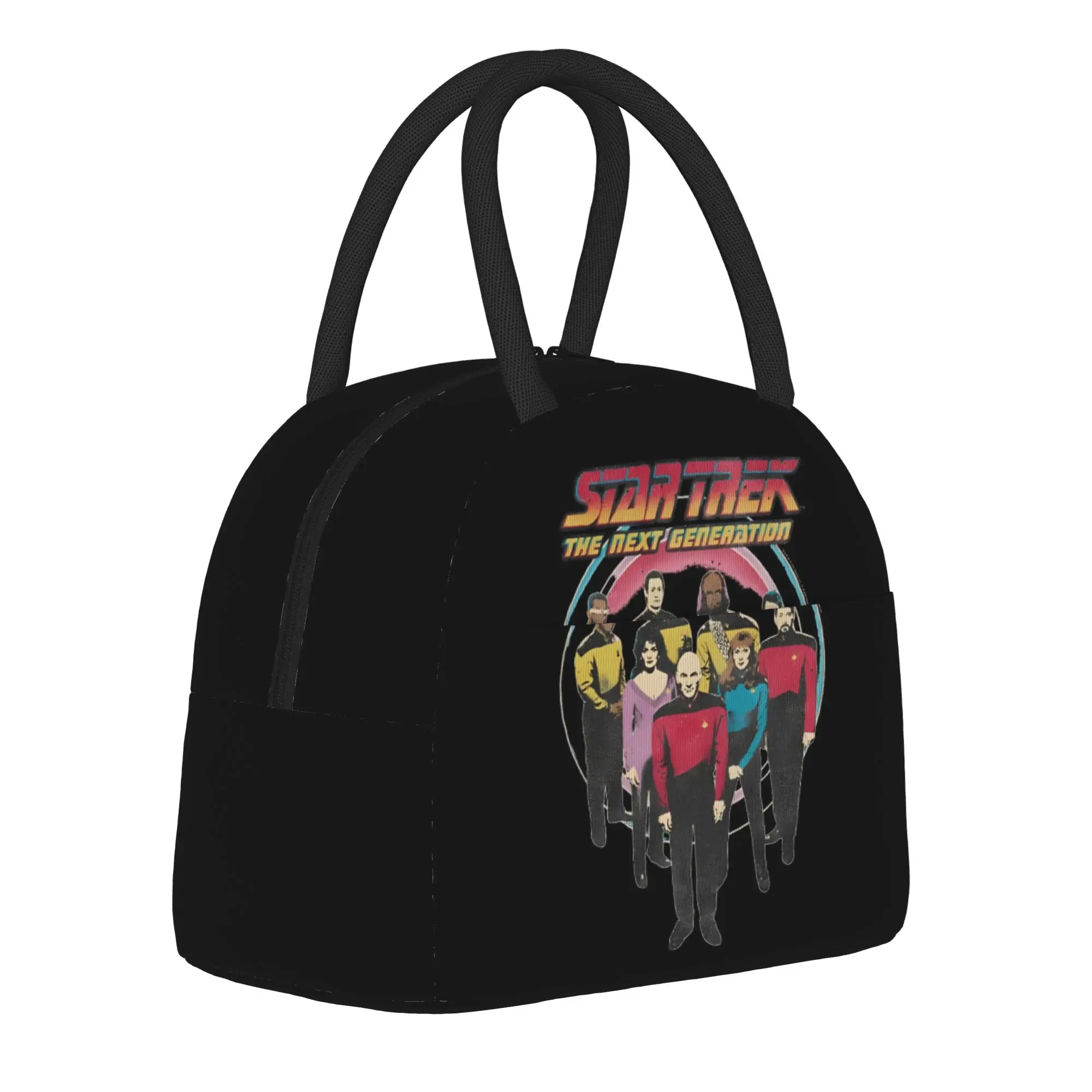 Stars Treks Vintage Distressed Bridge Crew Insulated Lunch Bags Thermal Bag Reusable,Lunch Container Leakproof Tote Lunch Box