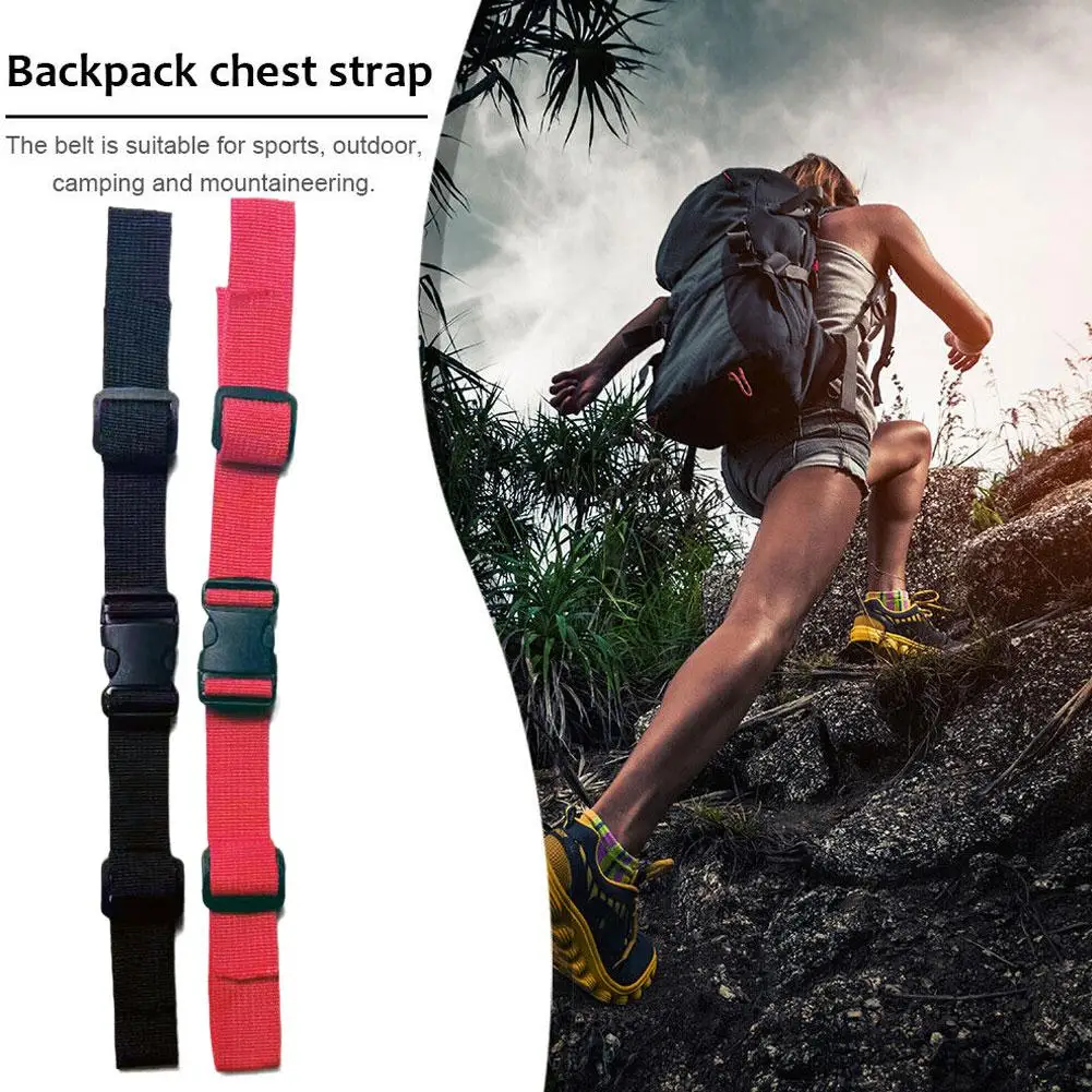 2.5cm Backpack Chest Bag Strap Harness Adjustable Shoulder Strap For Outdoor Camping Tactical Bags Straps Accessories Backp K4Z6