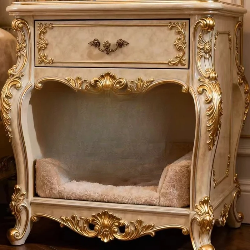 

Pet furniture Solid wood bedside table Cat and dog villa Cat and dog bed Cat and dog reclining chair