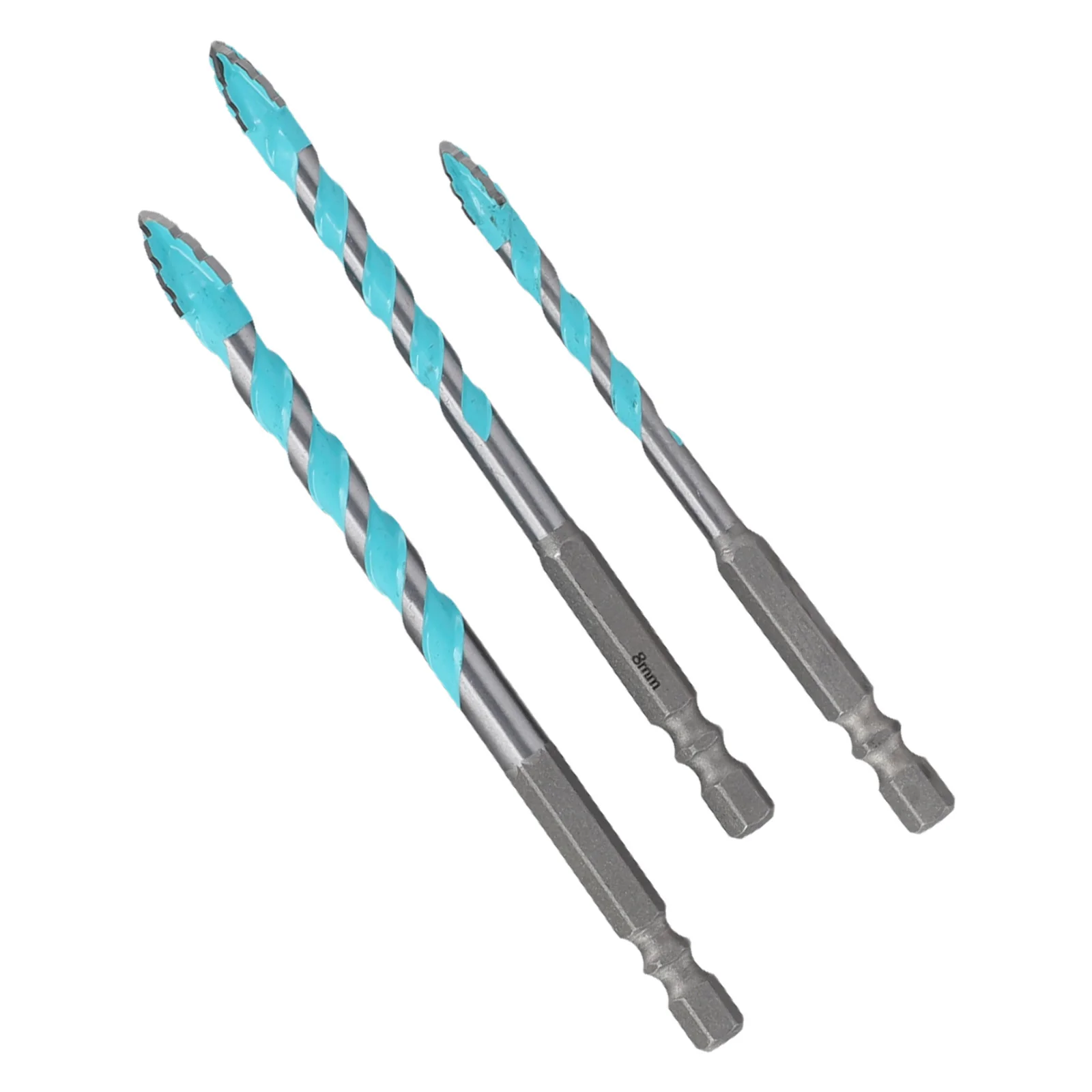 

3/4/5PCS Four-Flute Eccentric Drill Bit For Glass Tile Punching Triangle 6-12mm Hand Tools Woodworking Tools Tool Accessories