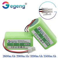 Gegeng 14.8V 2600-3500mah Lithium Battery For 14.4v ILIFE A4 A4s V7 A6 V7s Plus Robot Vacuum Cleaner ILife 4S1P Full Capacity