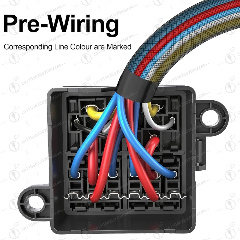 Pudełko na przekaźniki z bezpiecznikami 12V, 2 przekaźniki i 6 bezpieczników nożowych ATC/ATO, blok przekaźnikowy 4-pinowy 80A i zestaw, do samochodów ciężarowych, łodzi, jeporetek
