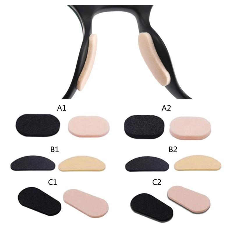 40Pcs Soft Foam Glasses Nose Pads Self Adhesive Eyeglass EVA Nose Pads Comfortable & Protect The Makeup