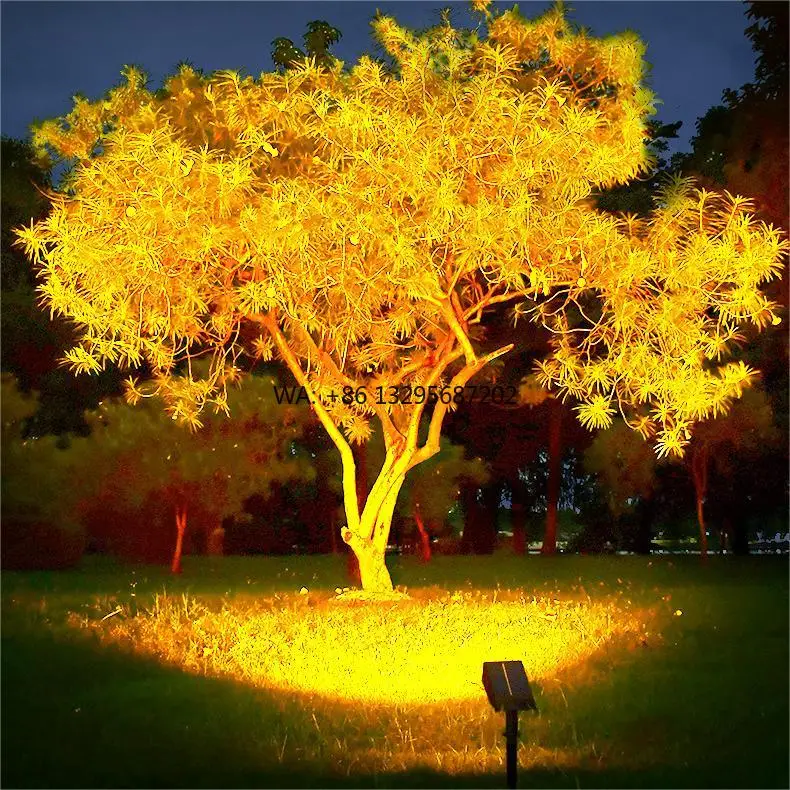 

Waterproof Outdoor LED Solar Energy Garden Light Dual LED Polysilicon Solar Powered 1200mAh Solar Landscape Lights