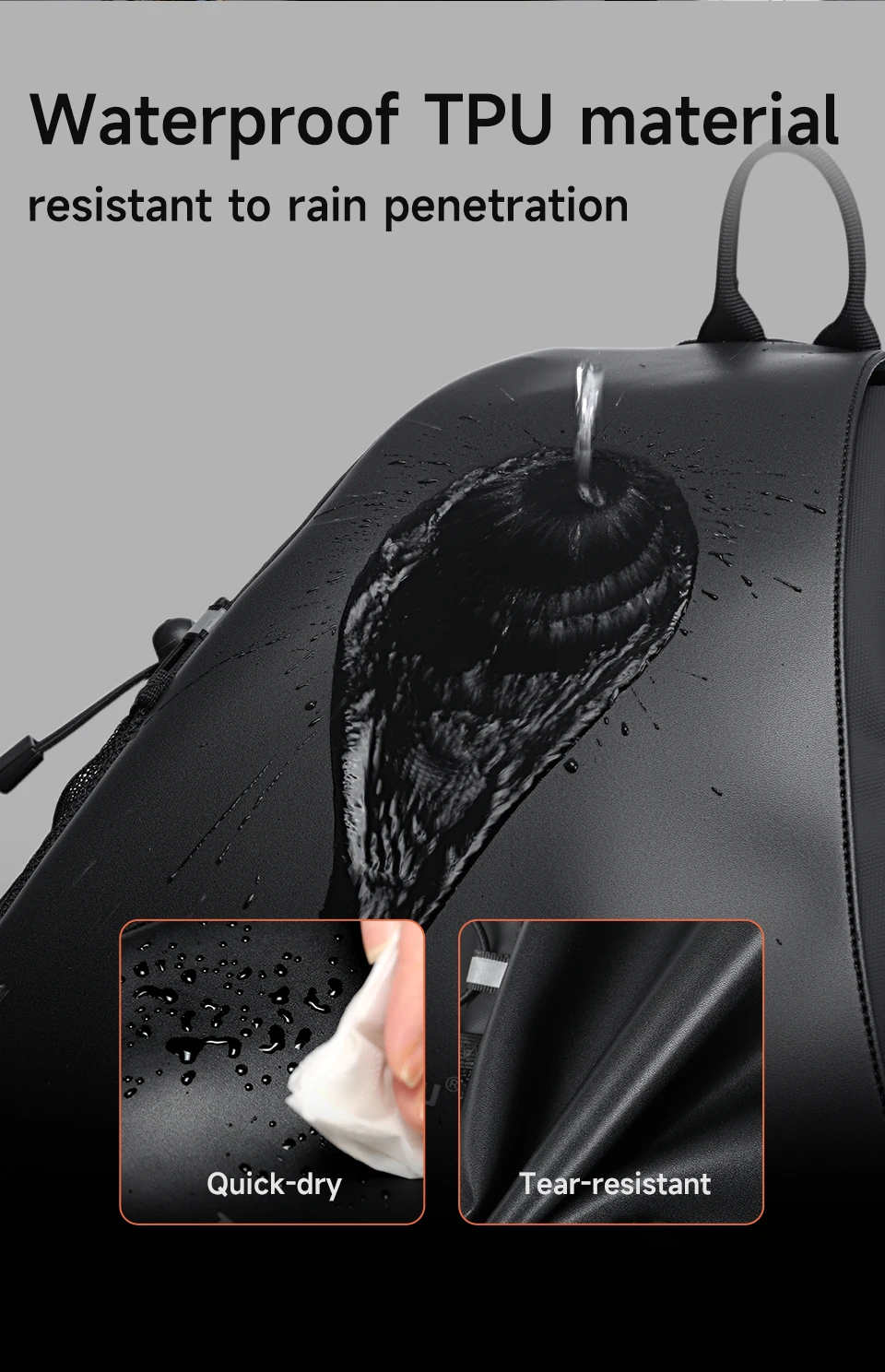 Tigernu Herren-Umhängetasche in Übergröße mit USB-Anschluss für 11-Zoll-Brusttasche mit abnehmbarem 3-Punkt-Tragegurt, Fahrrad- und Sporttasche – Detail 8