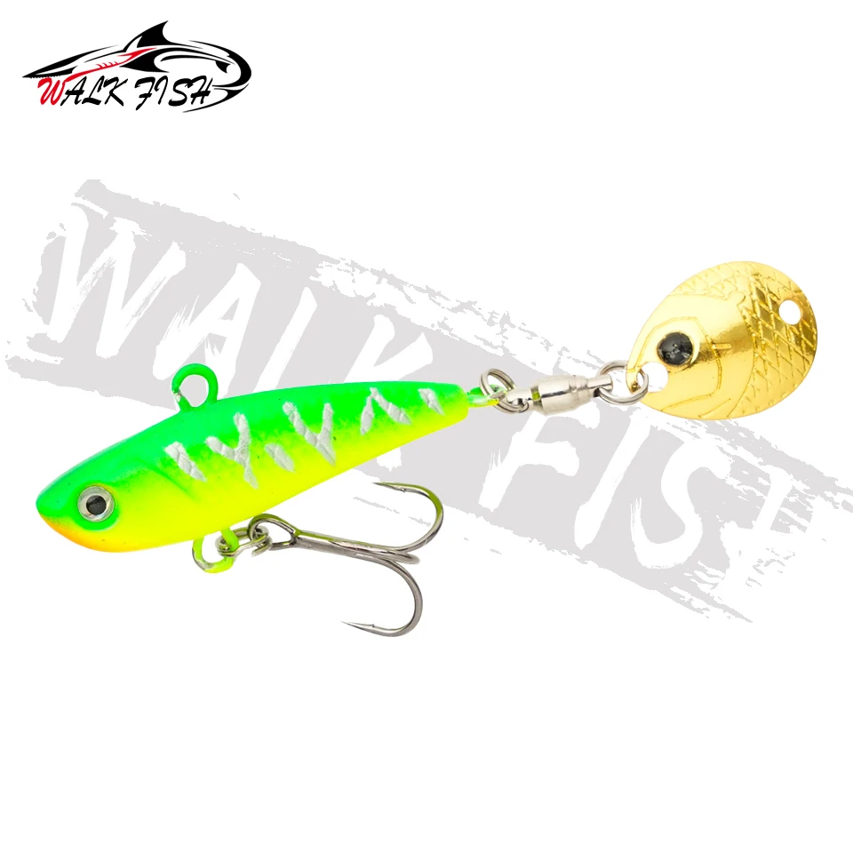 WALK FISH 8/11/15g Neuer VIB Angelköder Spinner Spoon Kleiner Wirbelwind Eisenplatte Rotierender Köder Meeresangeln Seebarsch Süßwasser – Detail 7
