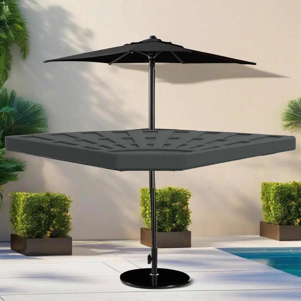 

Heavy-Duty Parasol Base Weight with Handle for cross Stand Umbrellas - 30.9 lbs Stability Support