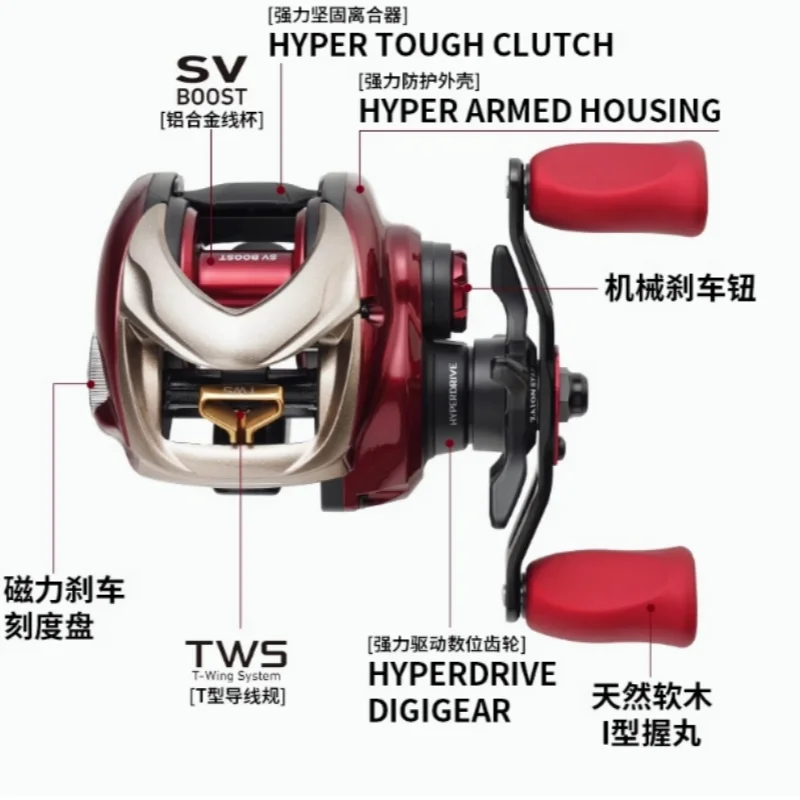 DAIWA Daiwa 24 New Fire Lizard 150 Universal Water Drop Wheel Long Throw Roadster Wheel Boosted Mouth Sea Bass Scroll SALAMANDUR