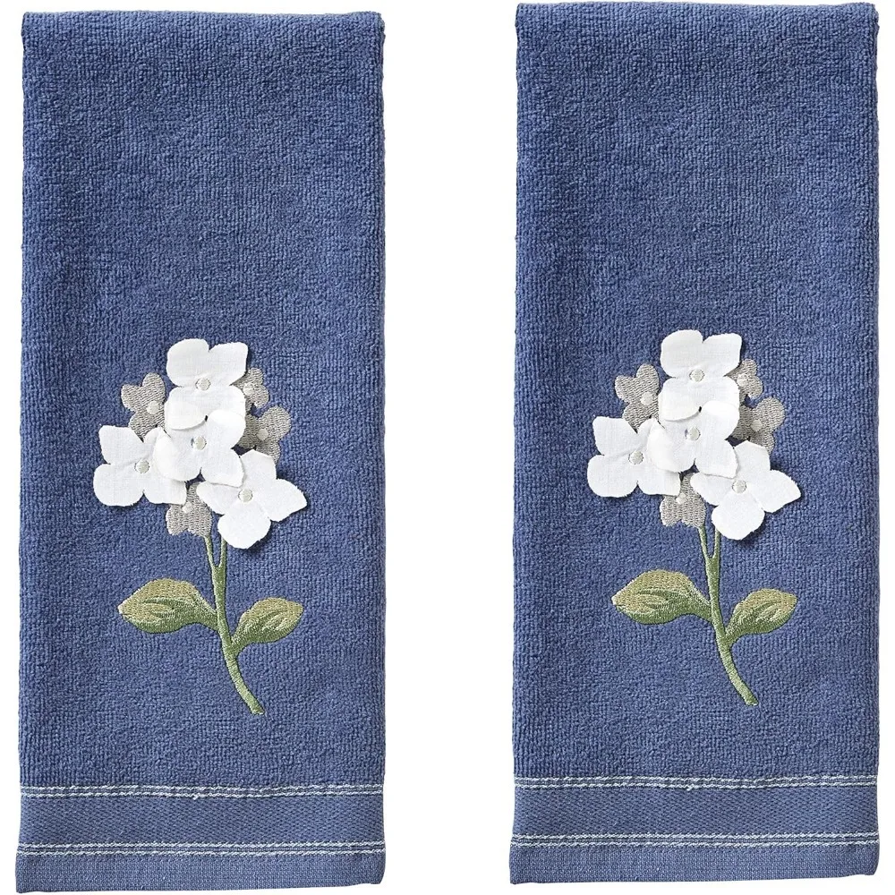 

Farm Hydrangea Hand Towel 2pc Set for Bath/Kitchen/Bar & Gift