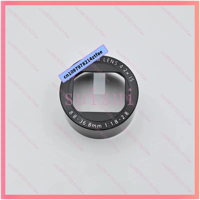 Nuevas piezas de reparación para Canon Powershot G7X G7X MARK II G7X II G7X3 G7X III cubierta de lente frontal marco de anillo de placa de identificación negro