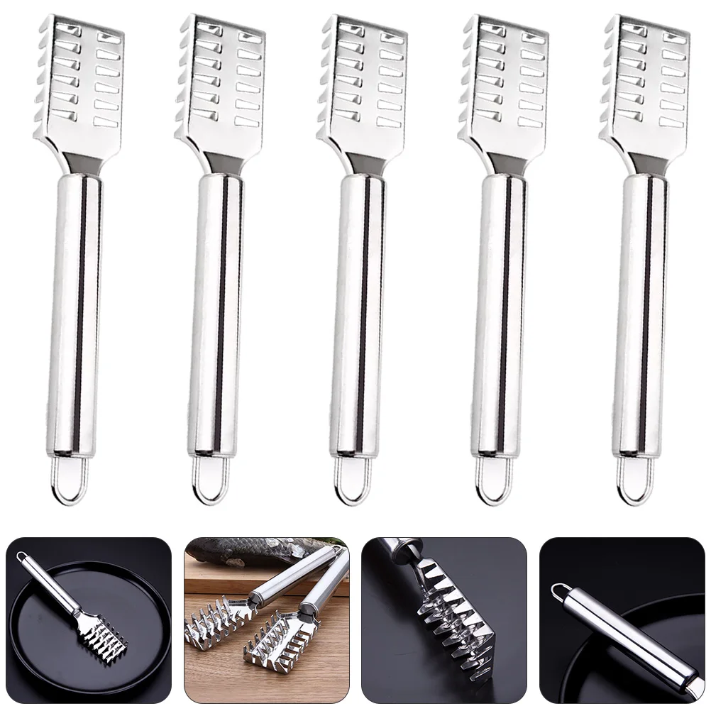 

5Pcs Planer Stainless Steel Quick Remover Lightweight Kitchen Gadget Portable Hole for Wall Mounting Meat