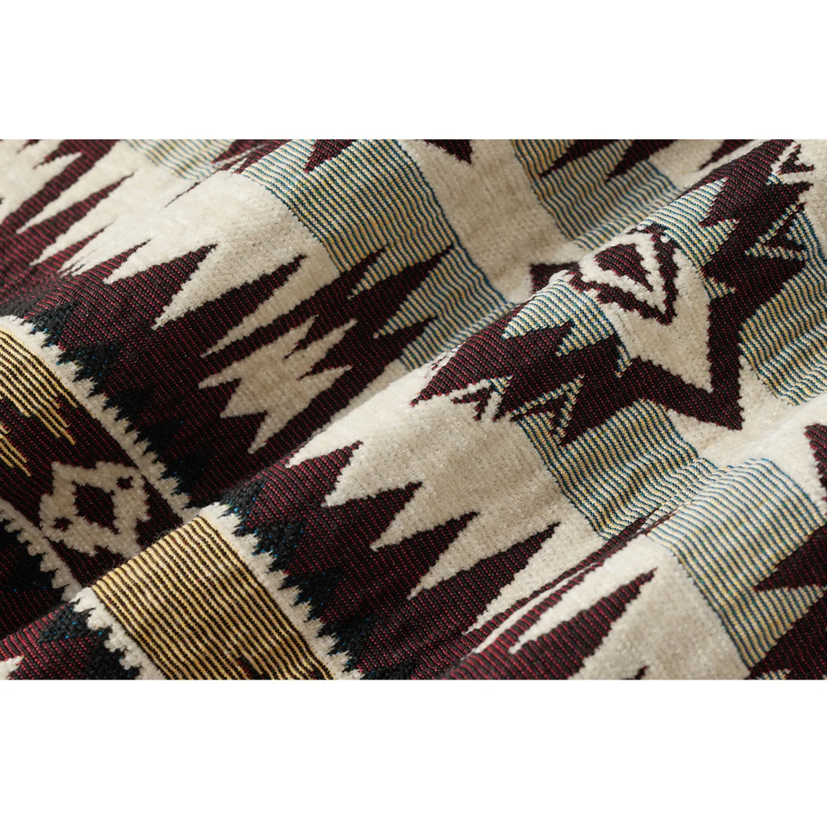 New Style Jacket Japanese Retro Robe Coat Indian Pattern Yarn-Dyed Loose Casual Versatile Shoulder Robe