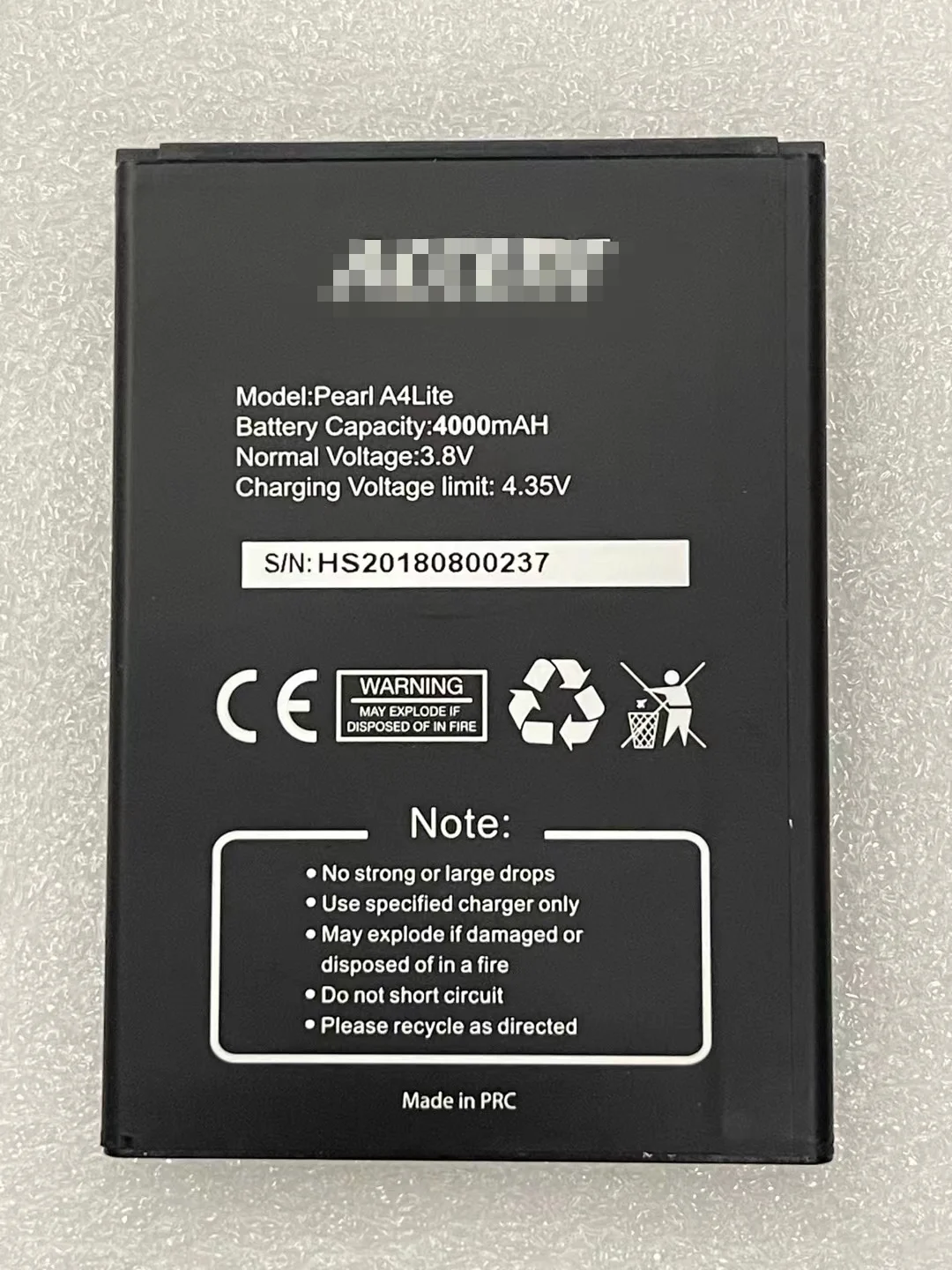 

Original High quality 4000mAh 3.8V ACCENT Pearl A4Lite Battery For ACCENT Pearl A4Lite Battery