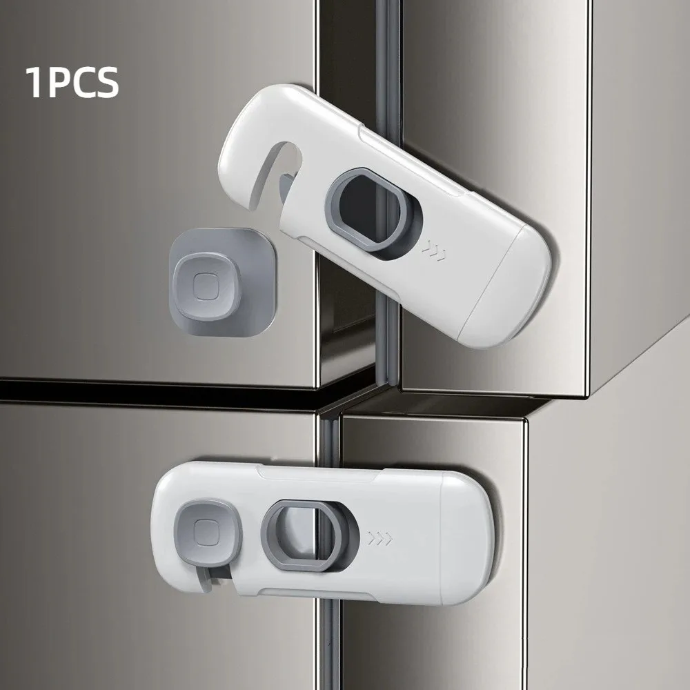 1pcs Security Protection Child Safety Cabinet Lock Multi-function Baby Anti-Pinch Hand Drawer Door Locks Plastic