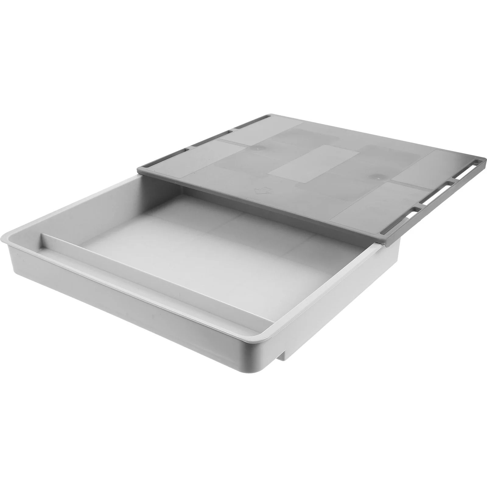 Drawer Type Storage Hidden Under-Table Organizer For Office Supplies Pen Case Pencil Box Desk Bottom Container Stationery Holder