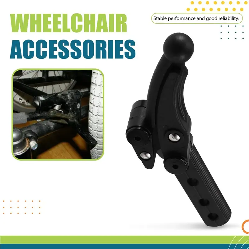 A21F-1Pair Wheelchair Spare Parts Aluminum Alloy Wheelchair Hand Brake For Sports Manual Wheelchair