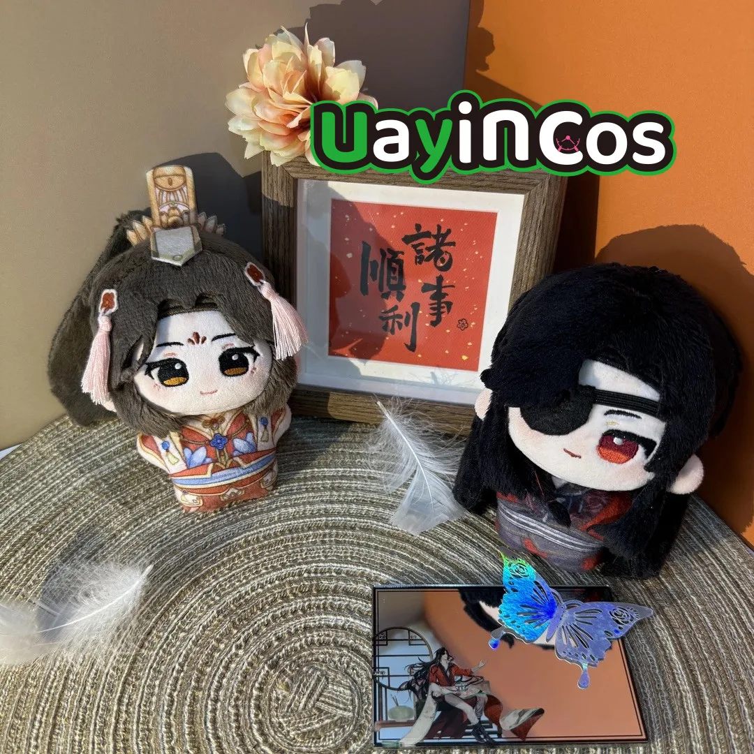 

В наличии 10 см официальный Huacheng Xielian Tian Guan Ci Fu мягкая плюшевая кукла одежда брелок подушка аниме игра игрушка детский подарок